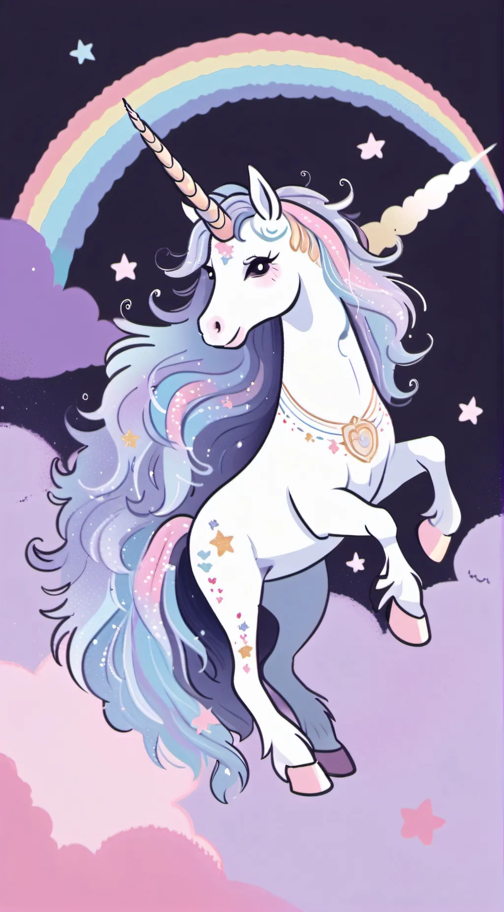 ai character: mha unicorn background
