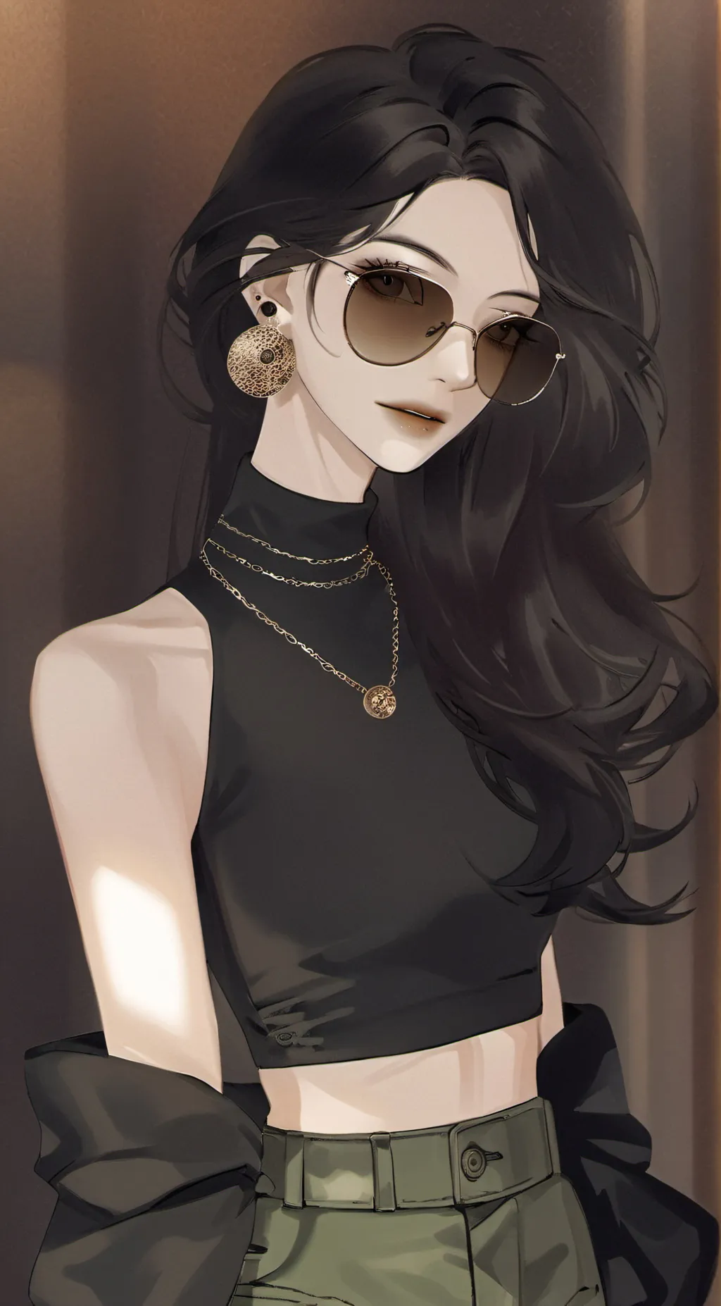 ai character: Aurora  background