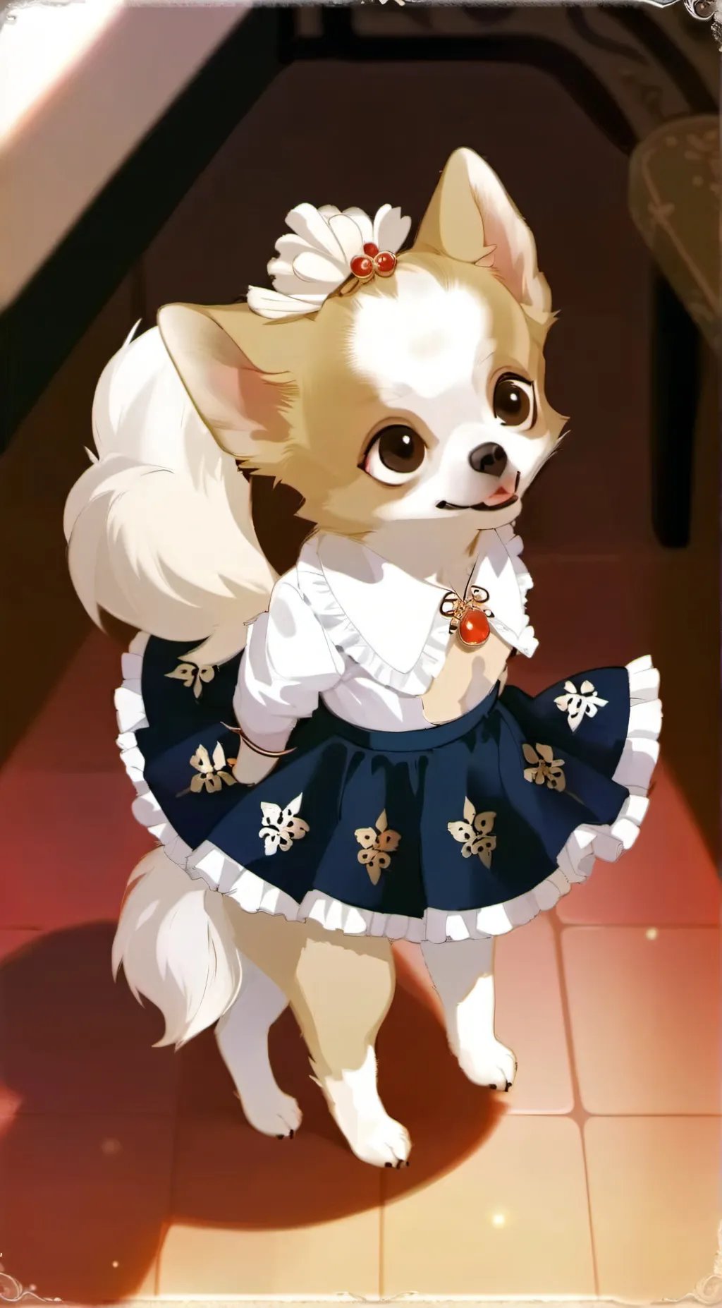 ai character: Crystal background