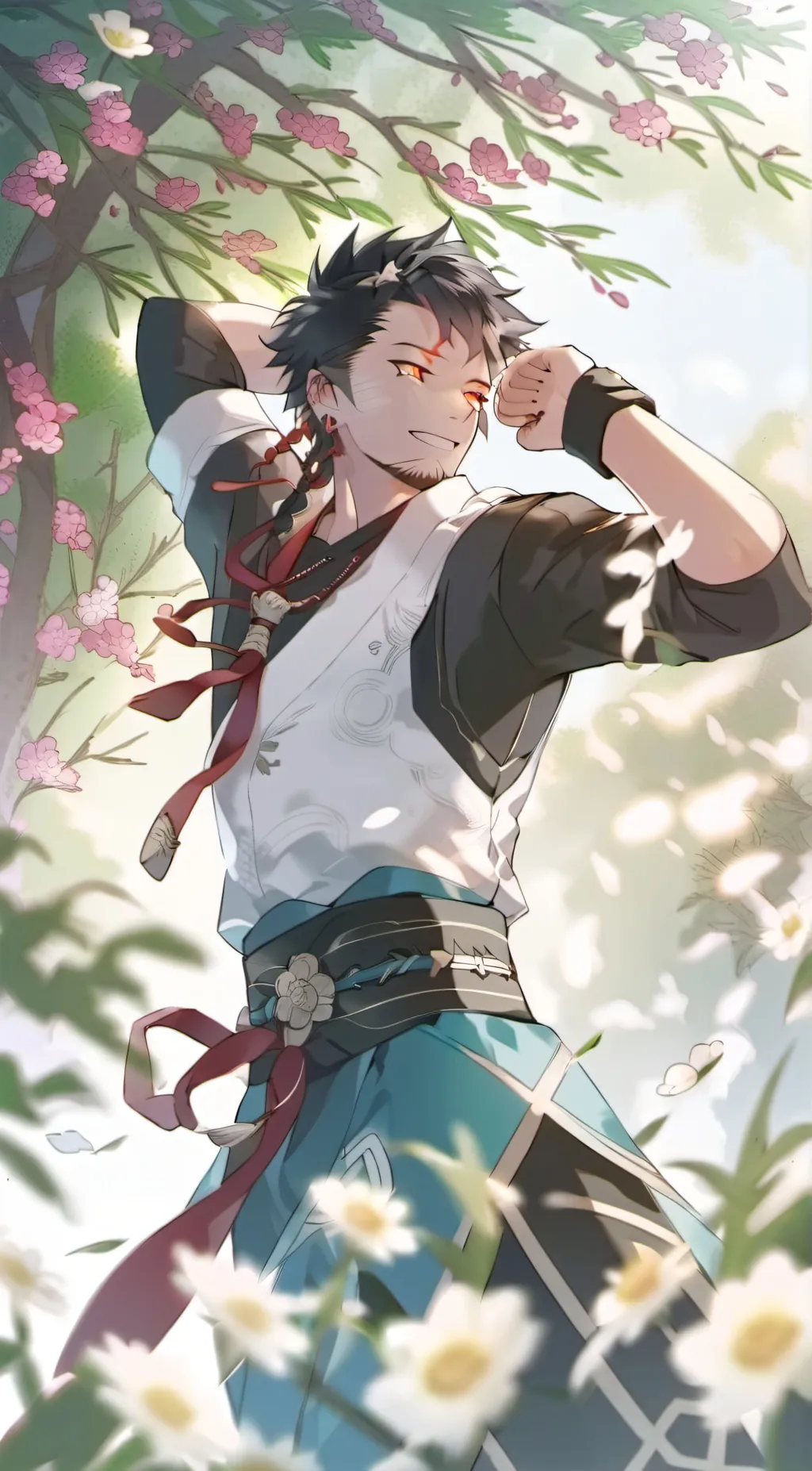 ai character:  sad fam mha background