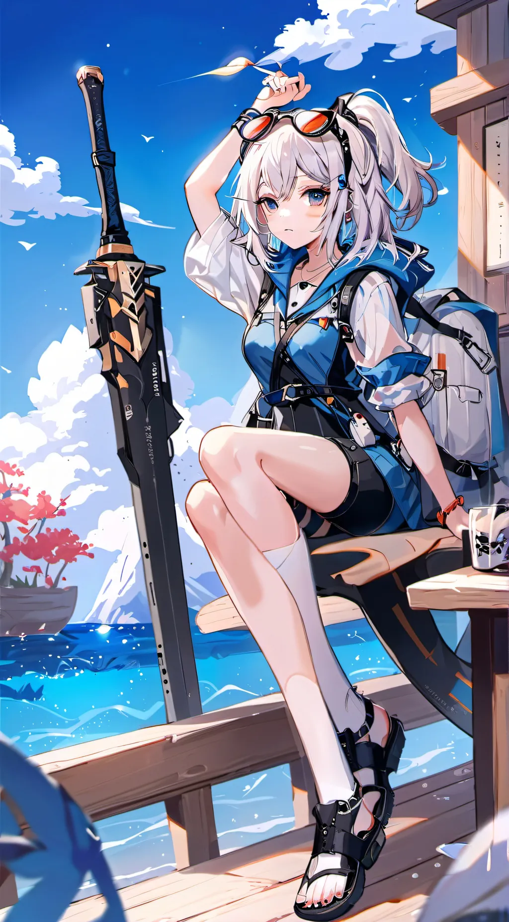 ai character: Tea  background