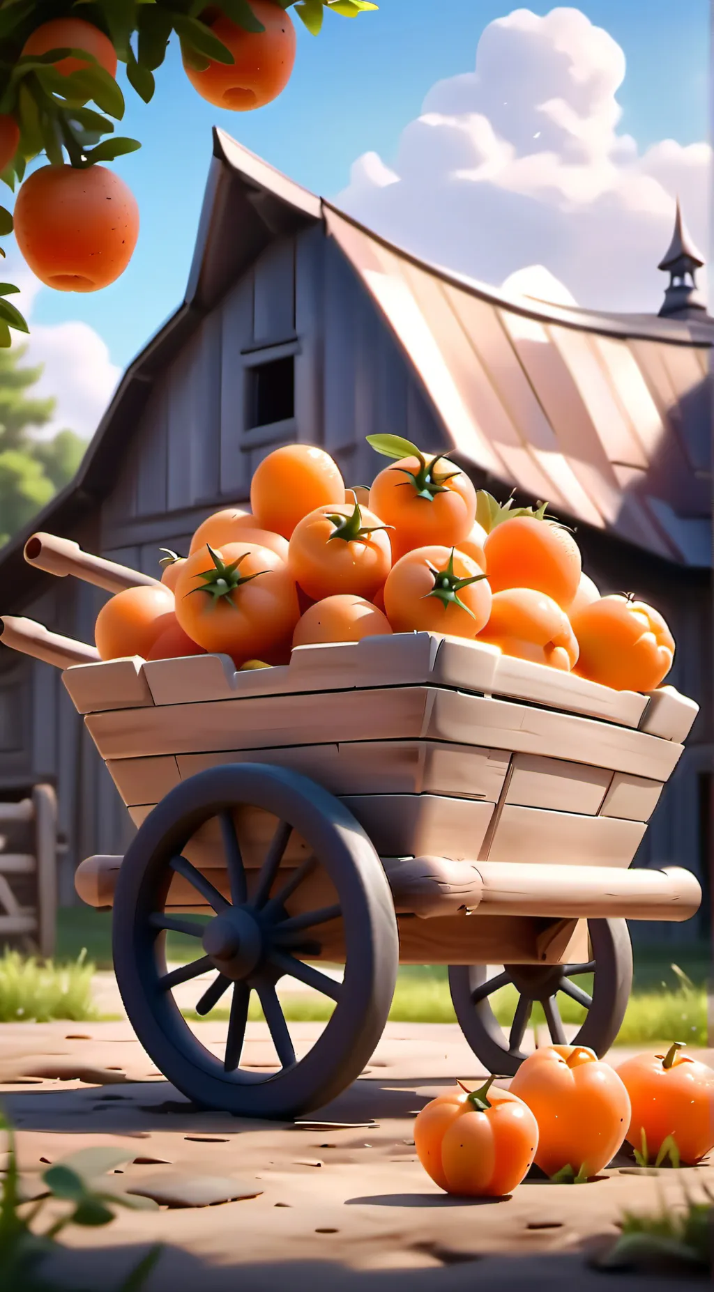 ai character: Wheelbarrow background