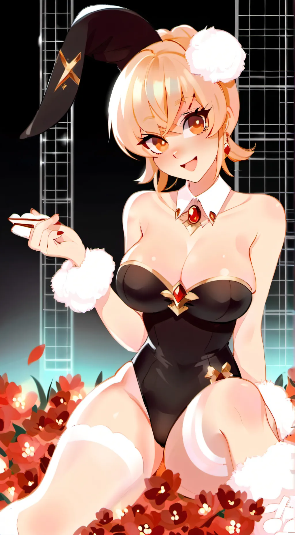 ai character: Lola bunny  background