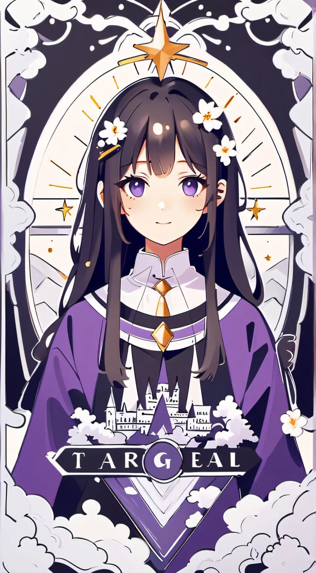 ai character: aphmau world 💜🌈 background