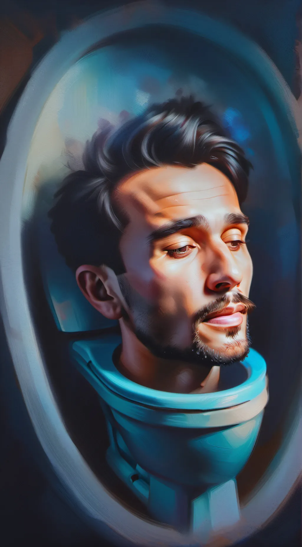 ai character: SKIBIDI TOILET background