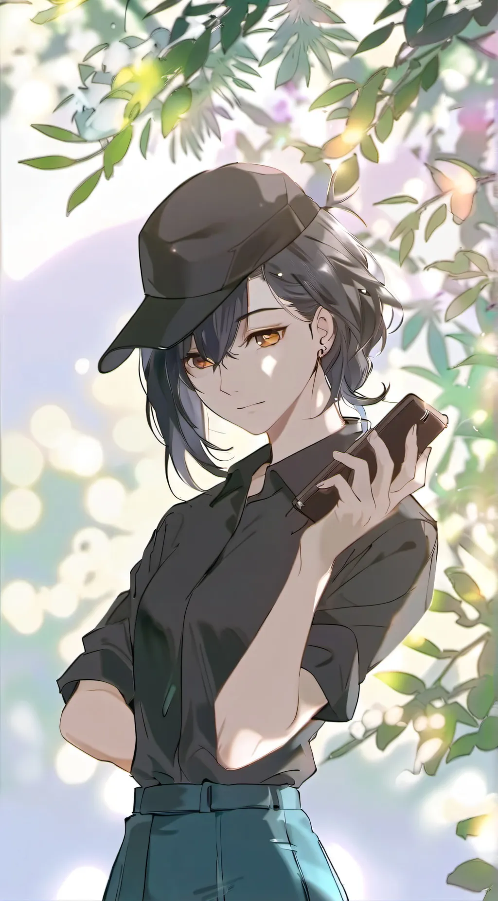 ai character: hazel background