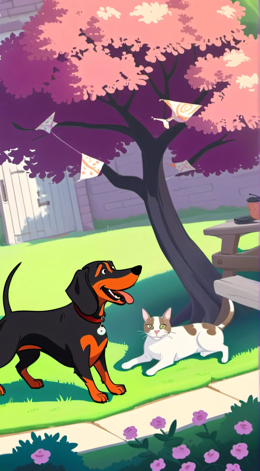 ai character: Ham and Pud background