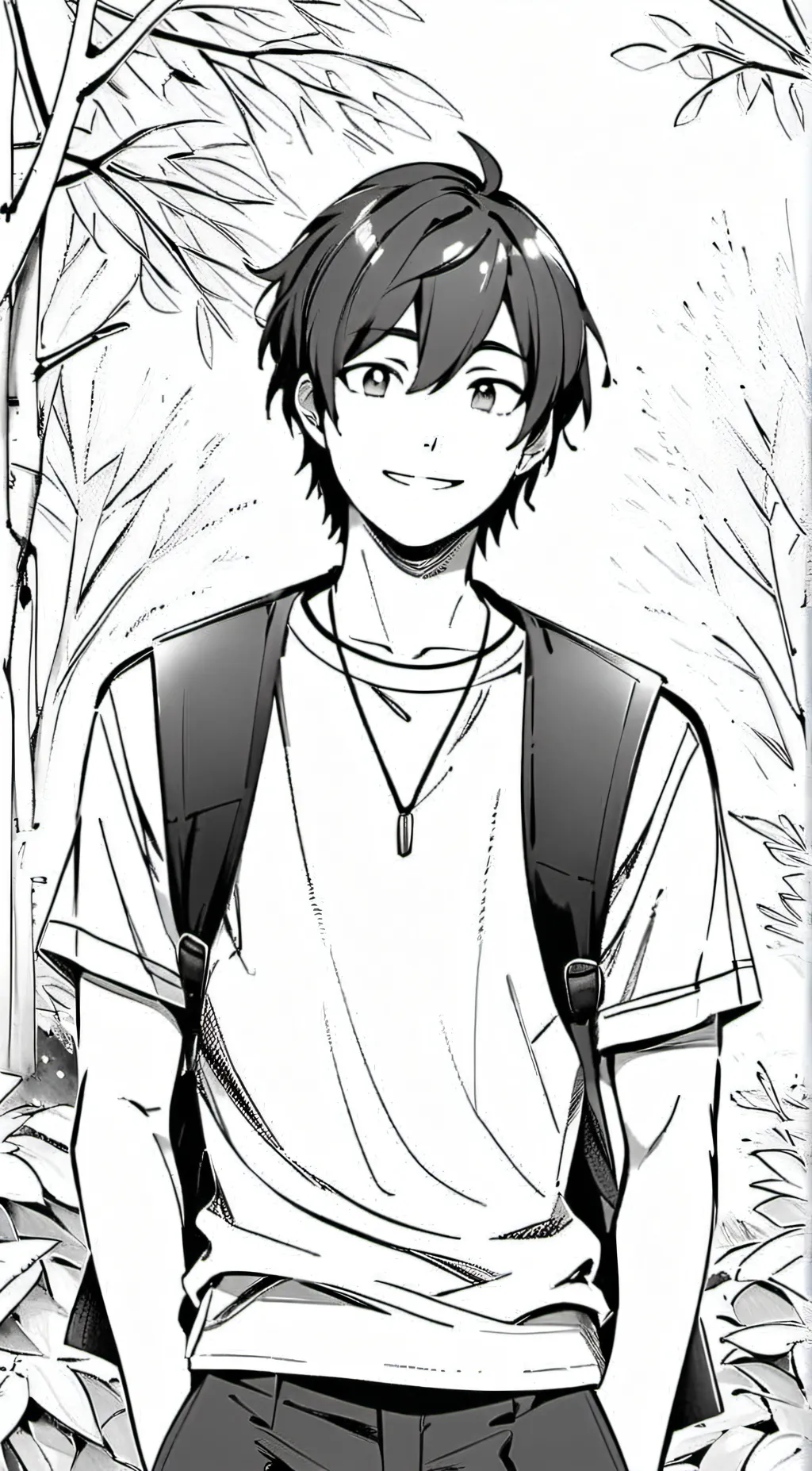 ai character: best friend crush background