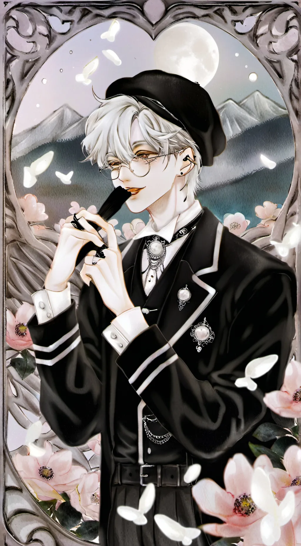 ai character: gojo saturo bf background