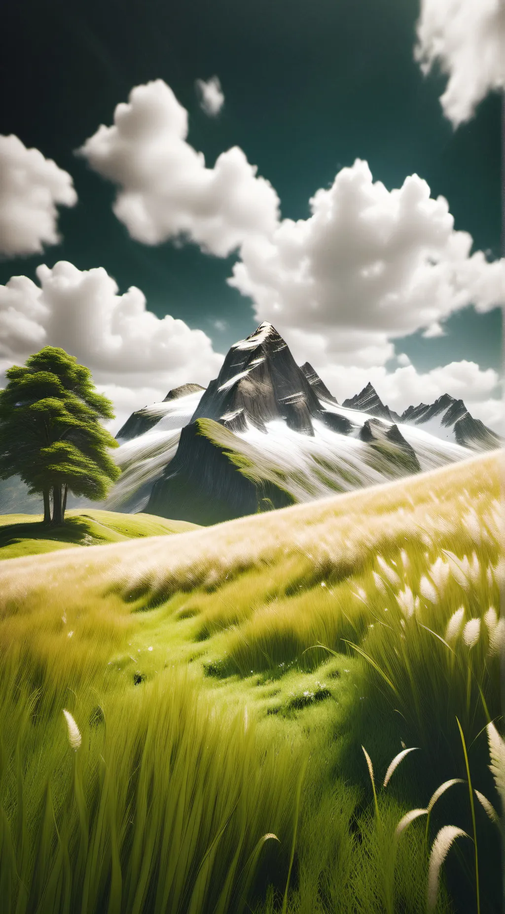 ai character: grass background