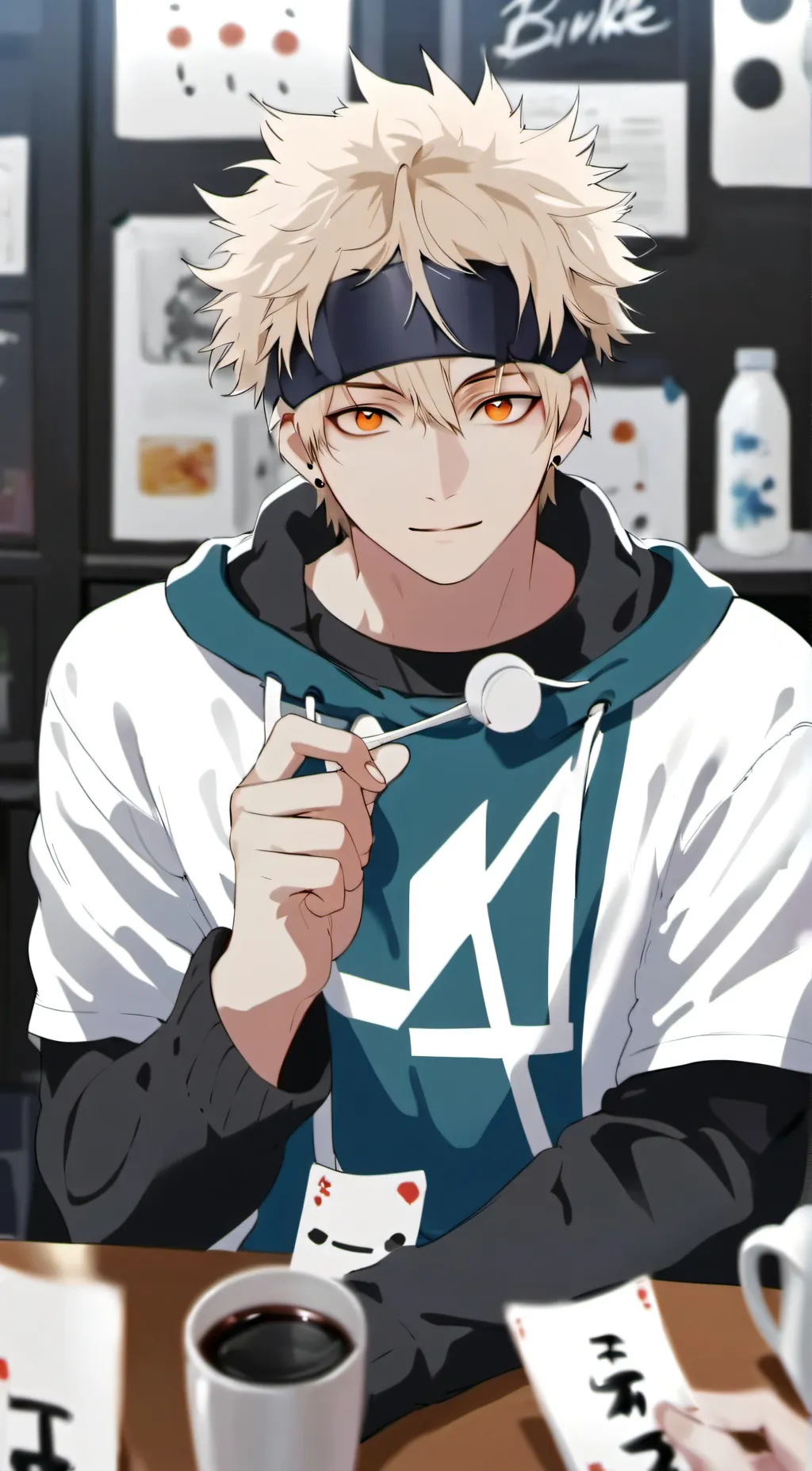 ai character: Bakugo background