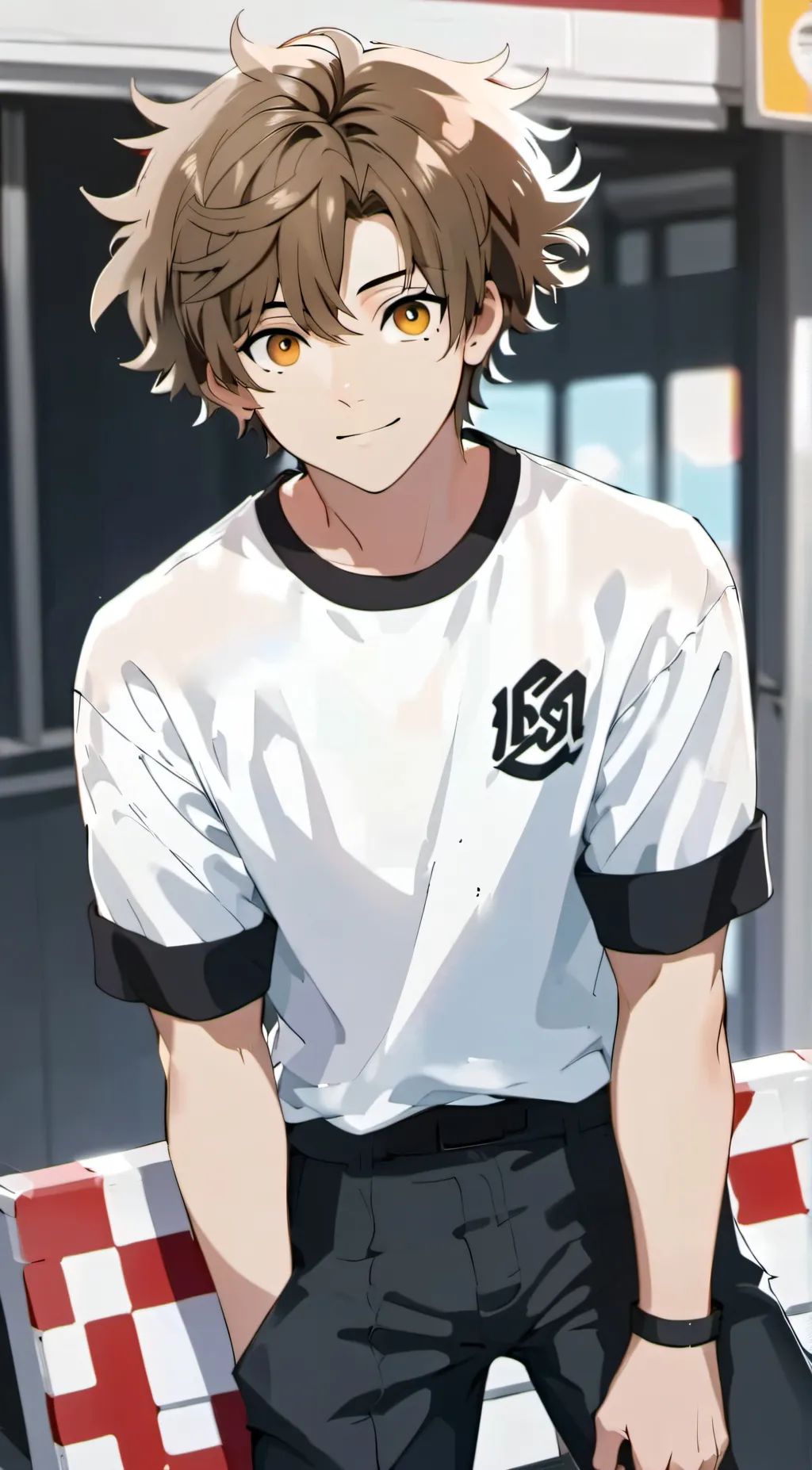 ai character: Audee  background