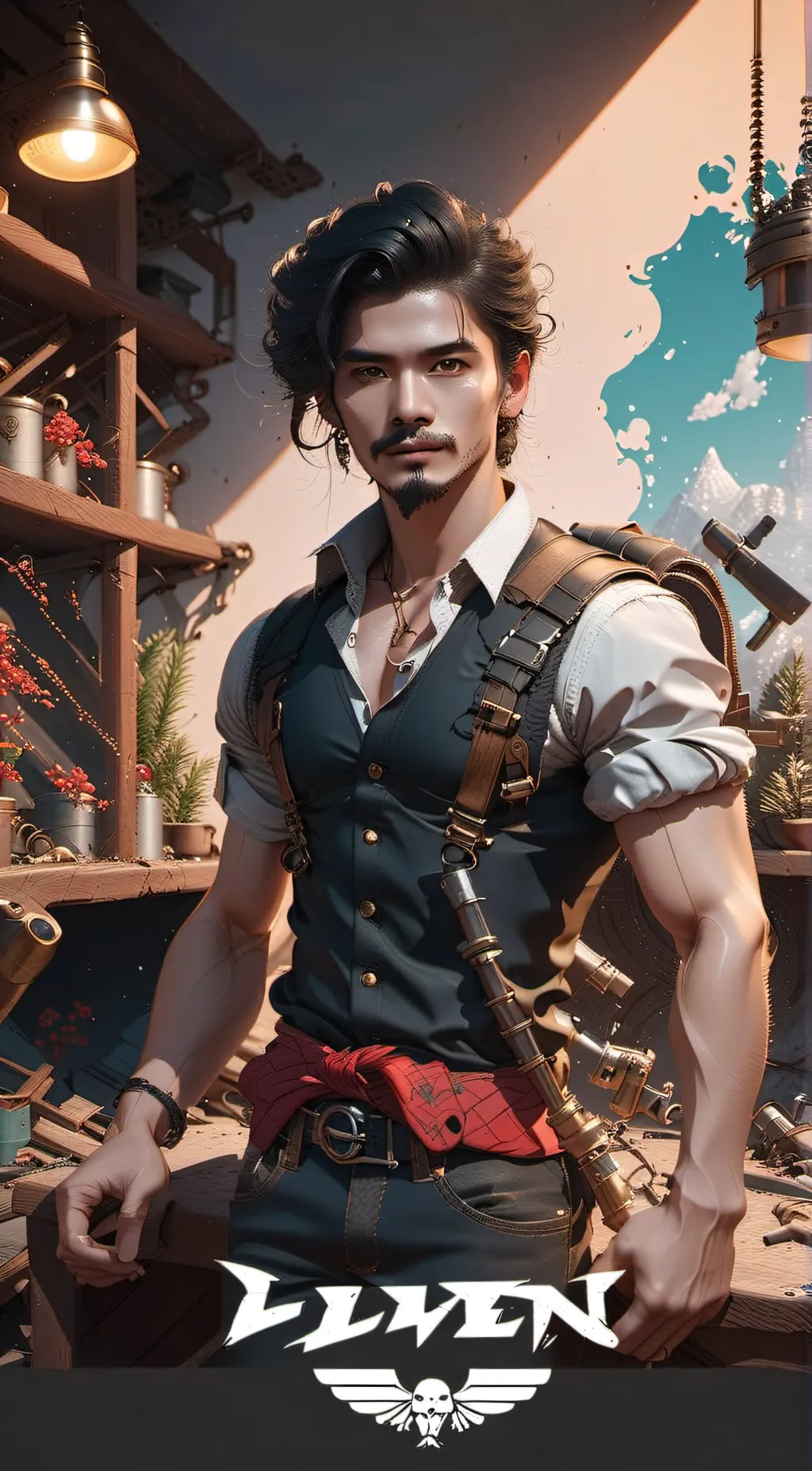 ai character: plumber  background