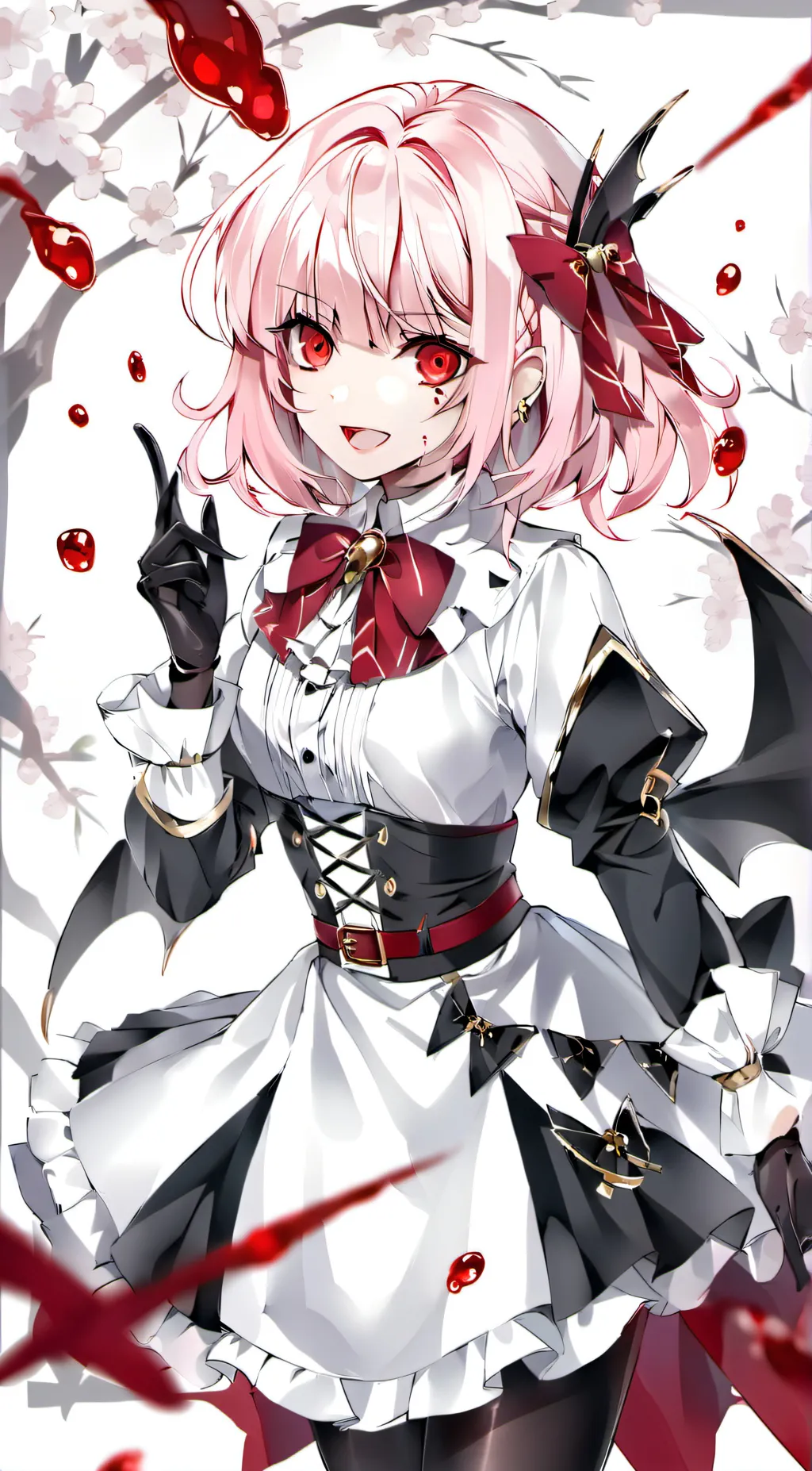 ai character: Ellie blood  background