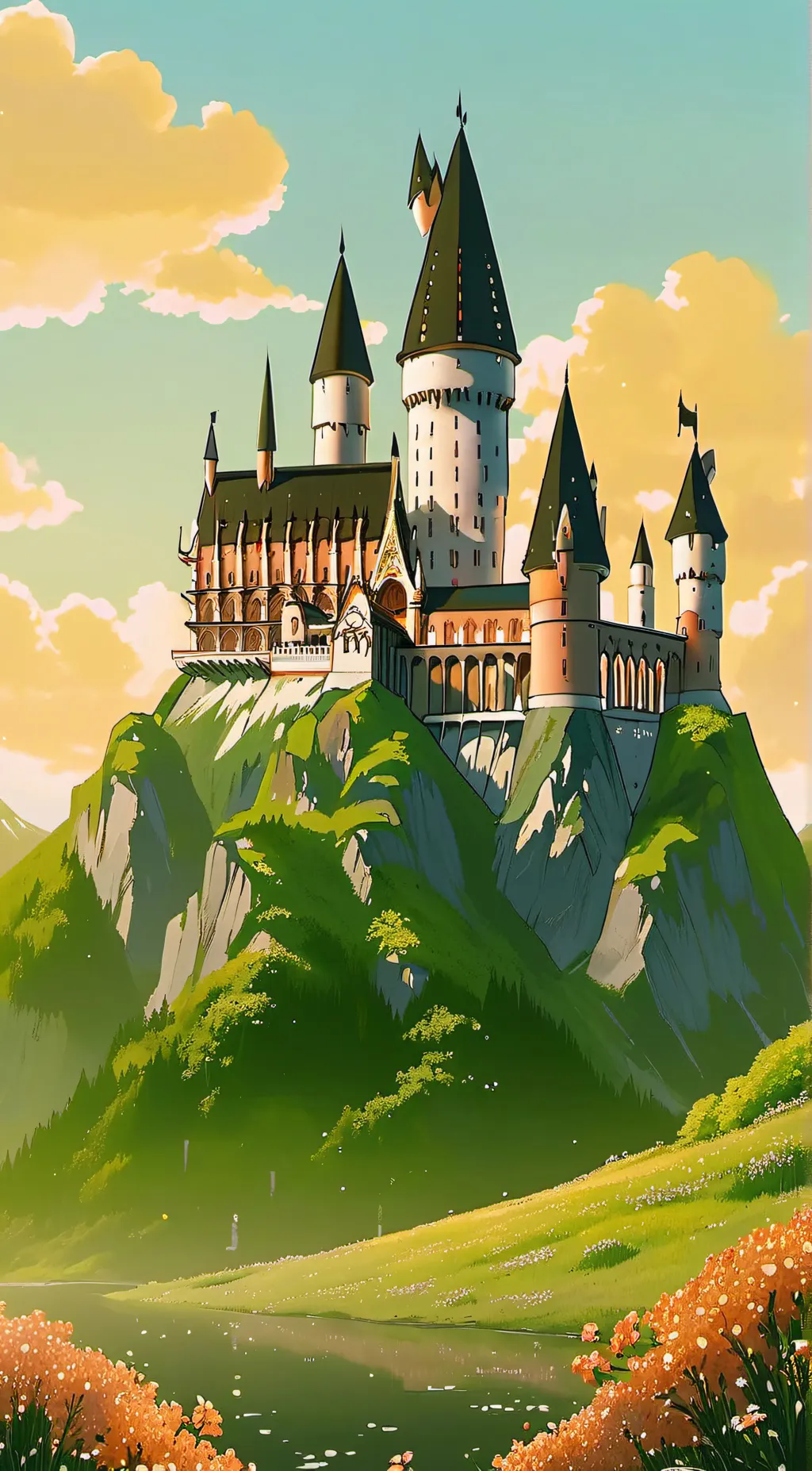 ai character: Hogwarts background