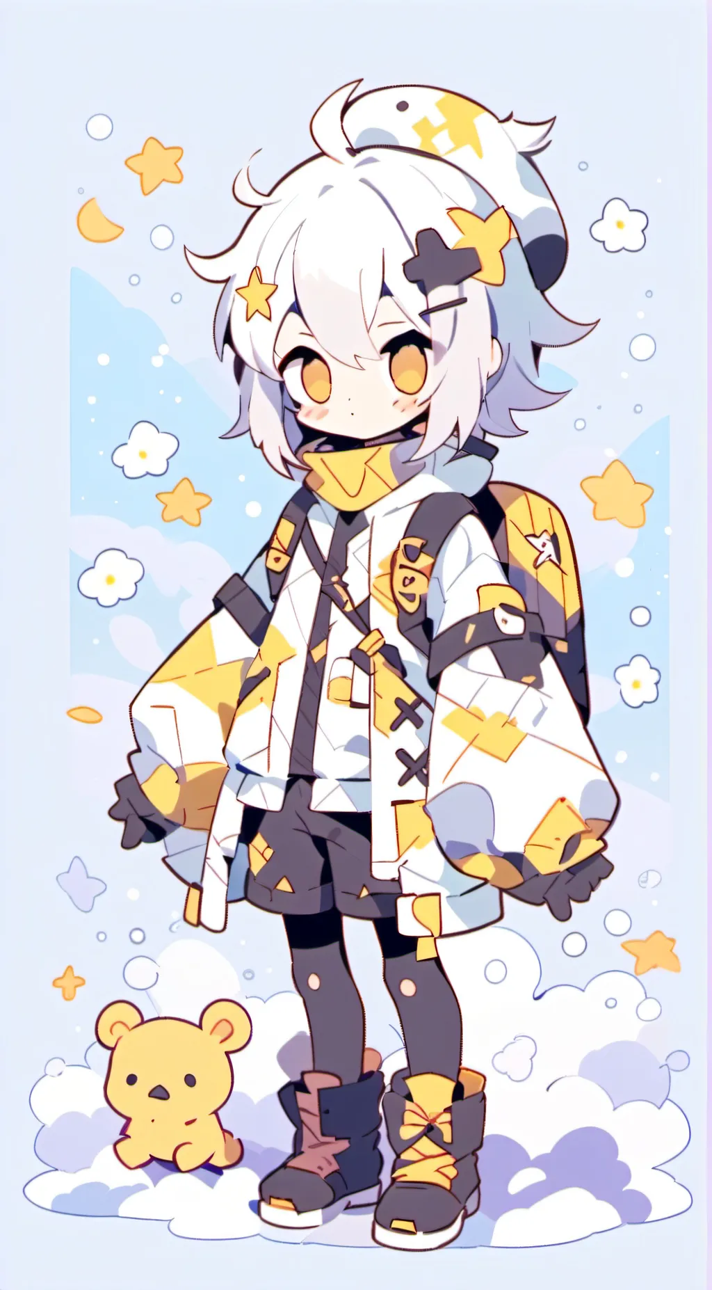 ai character: Adam HAZBIN!!! background