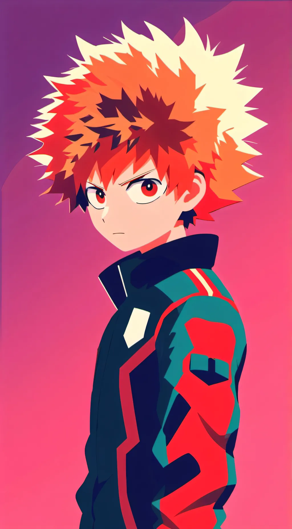 ai character: Katsuki Bakugo  background