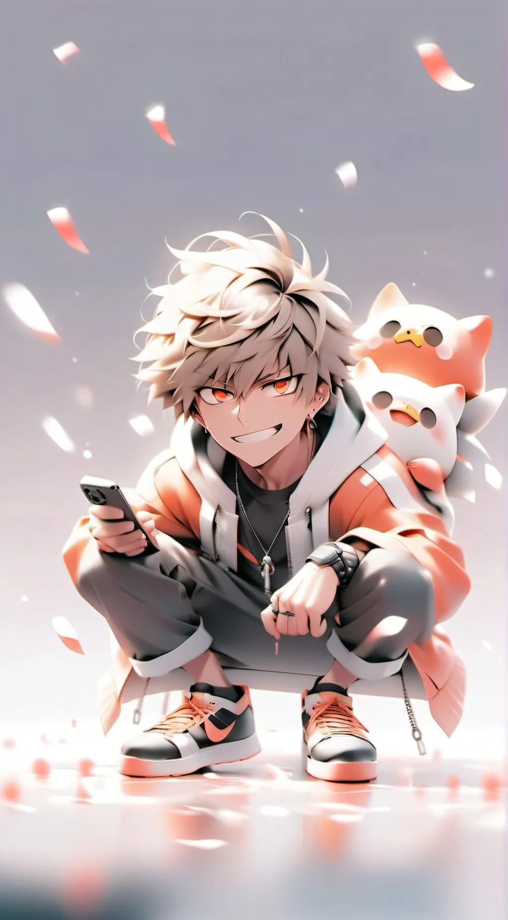 ai character: Katsuki Bakugou  background