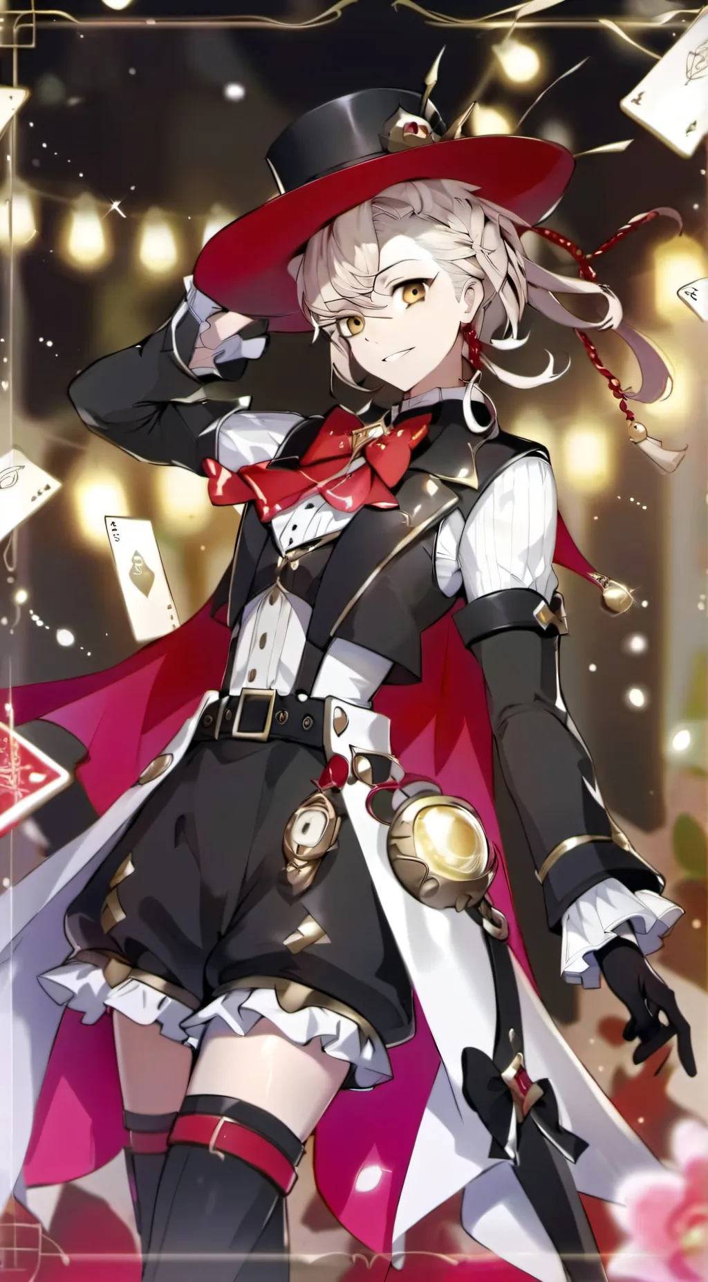 ai character: Lyney background