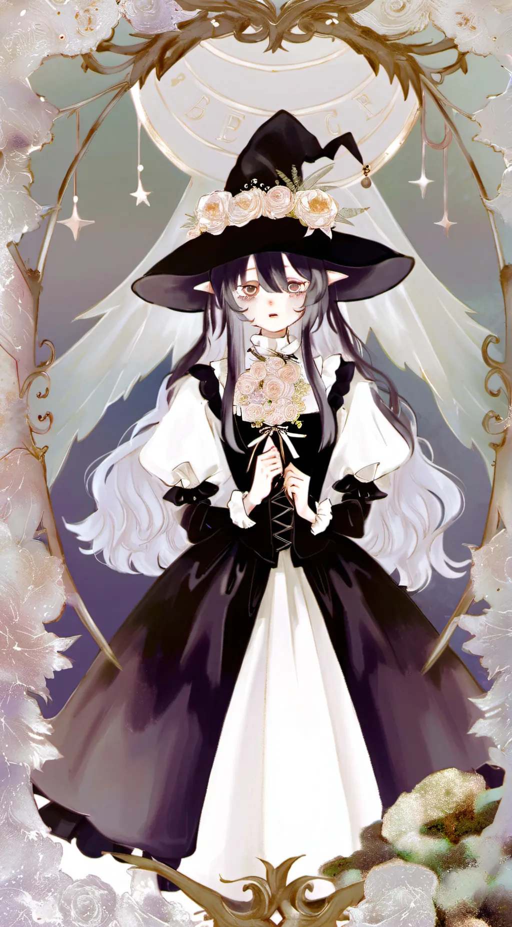 ai character: Miss circle background