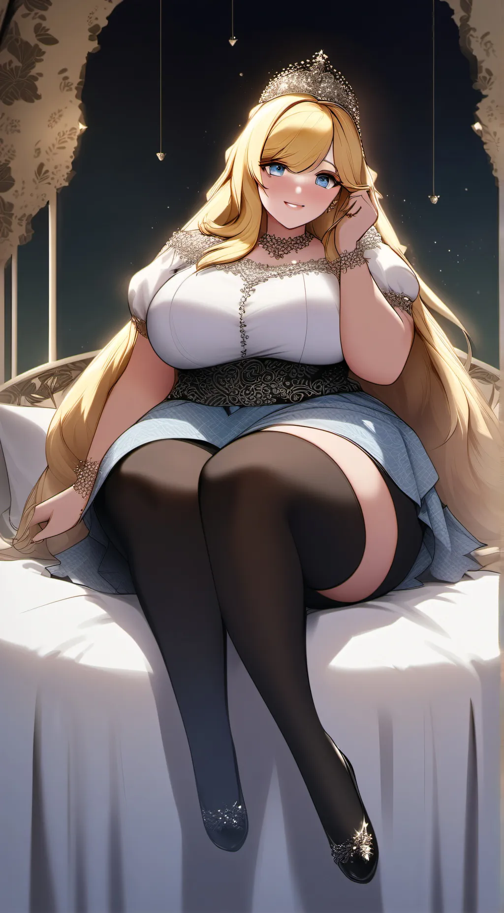 ai character: Plus Size Princess background