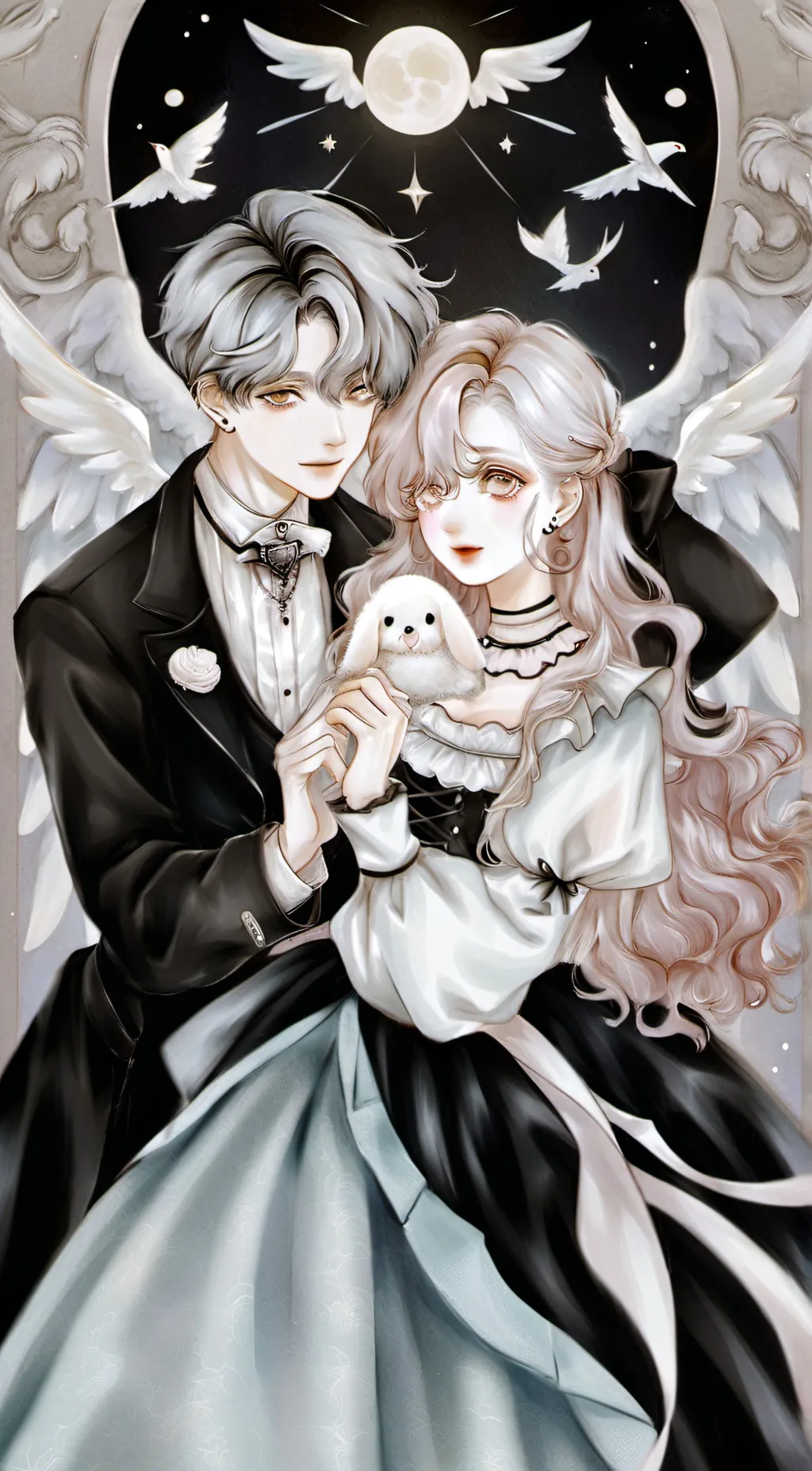 ai character: sun Prince Engel background