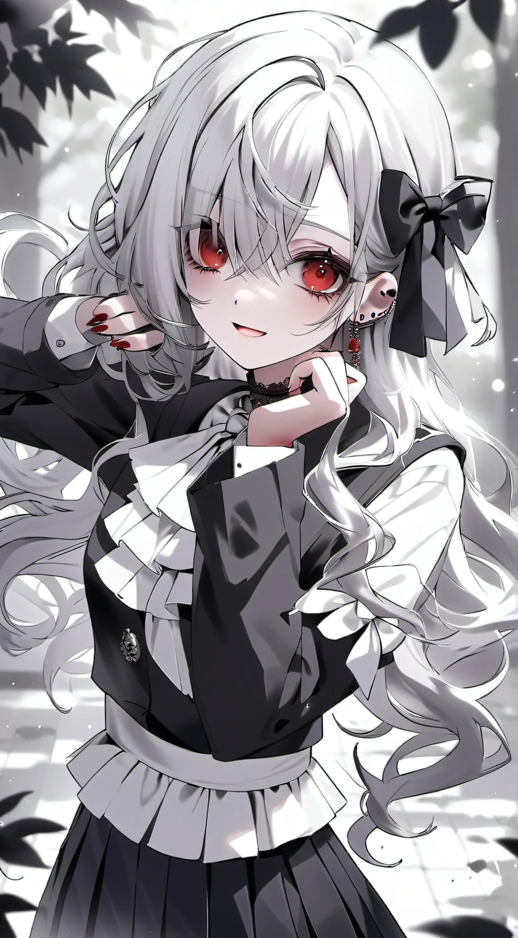 ai character: crystal background