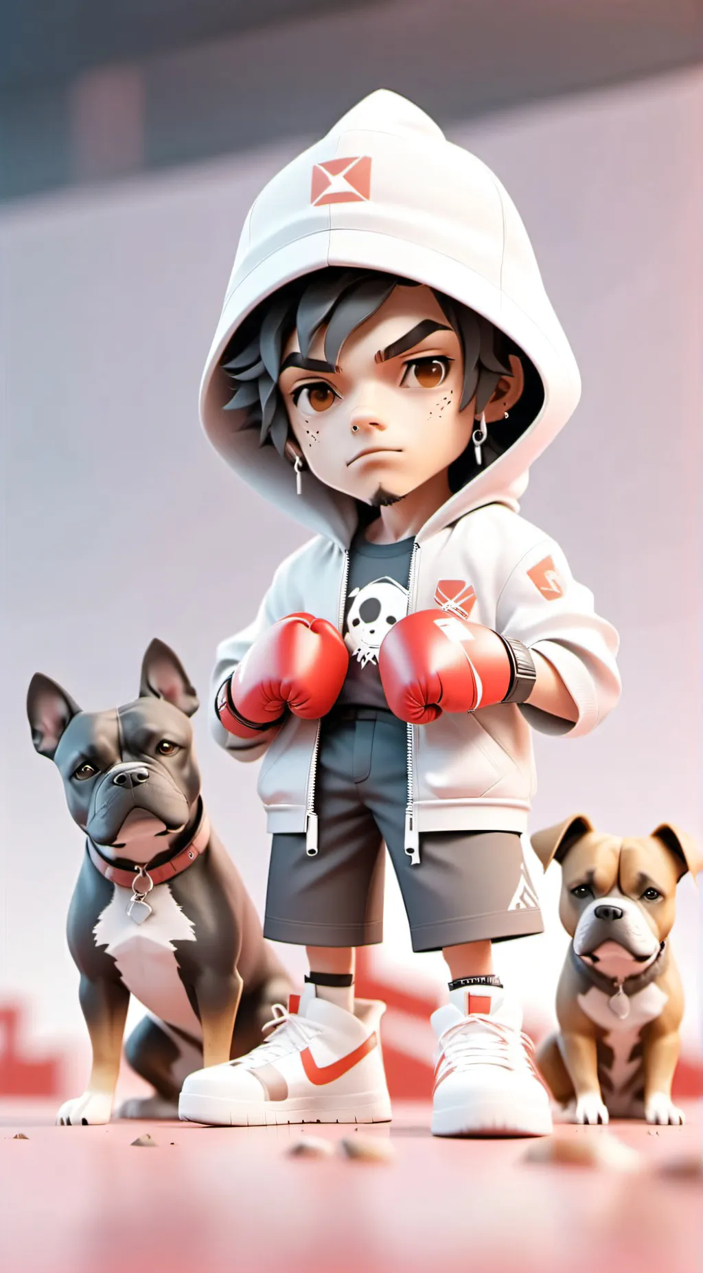 ai character: Shotta D the boxer background