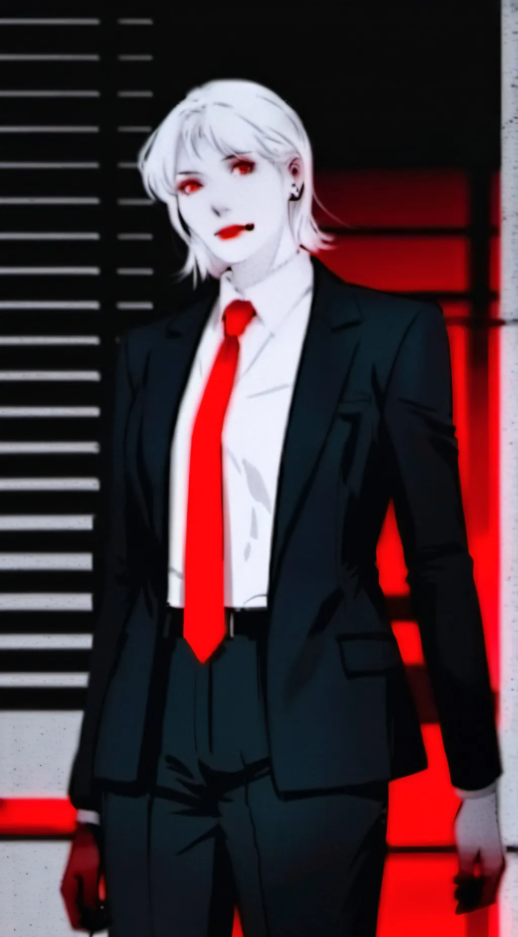 ai character: slender women  background