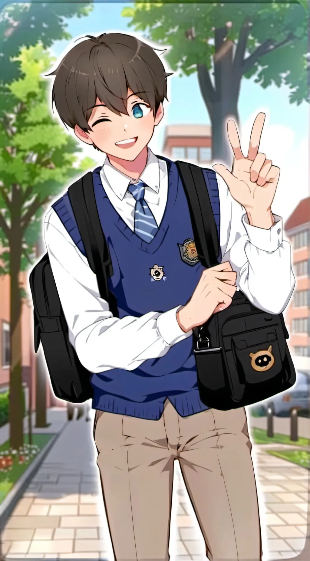 ai character: Bro background