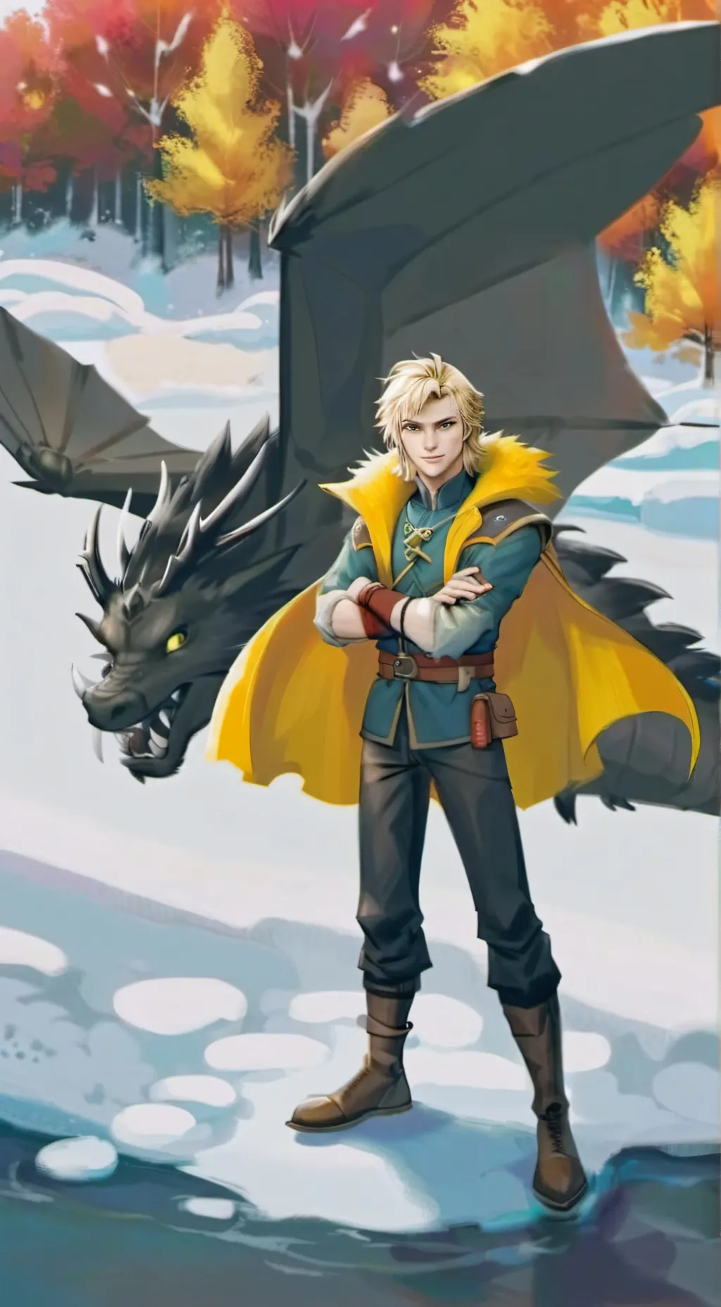 ai character: nuffink&ruffrunner background