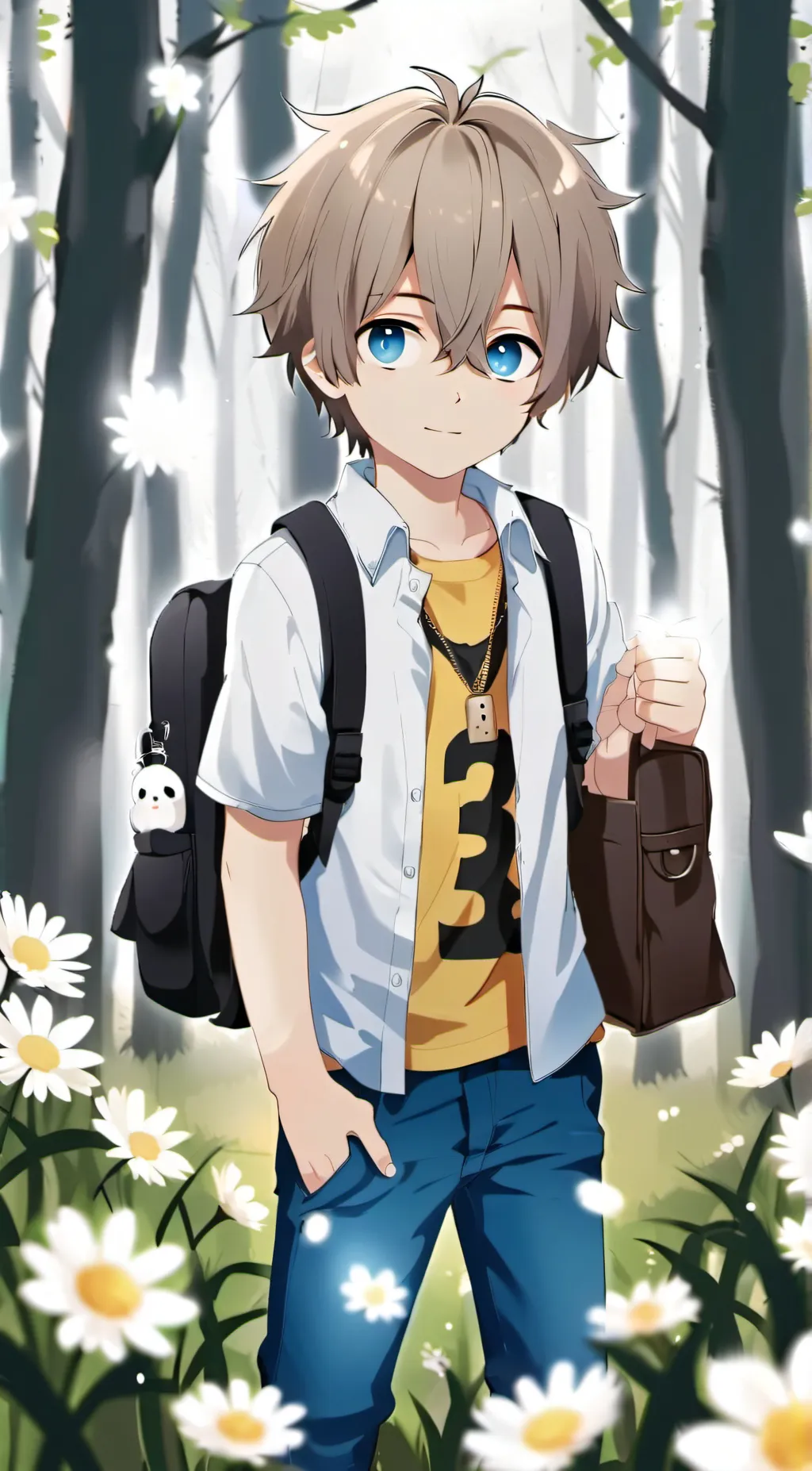 ai character: Lost child background
