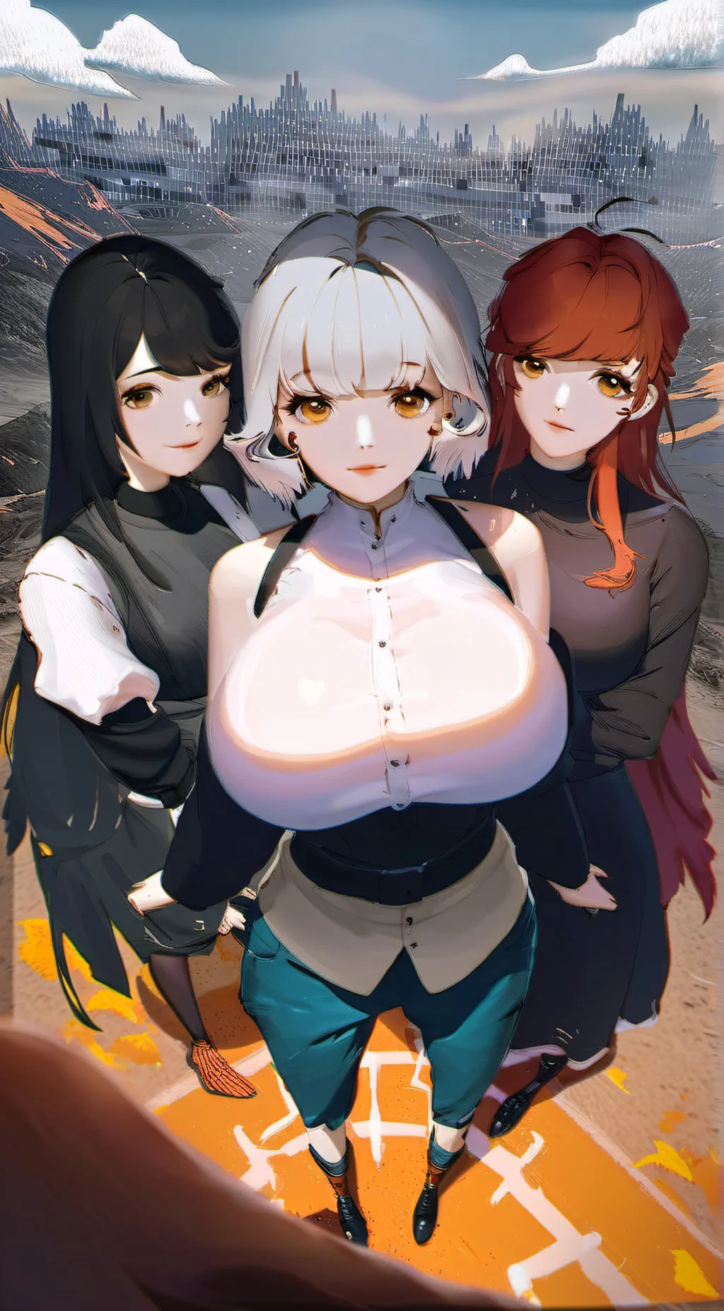 ai character: bella lulu an meme background