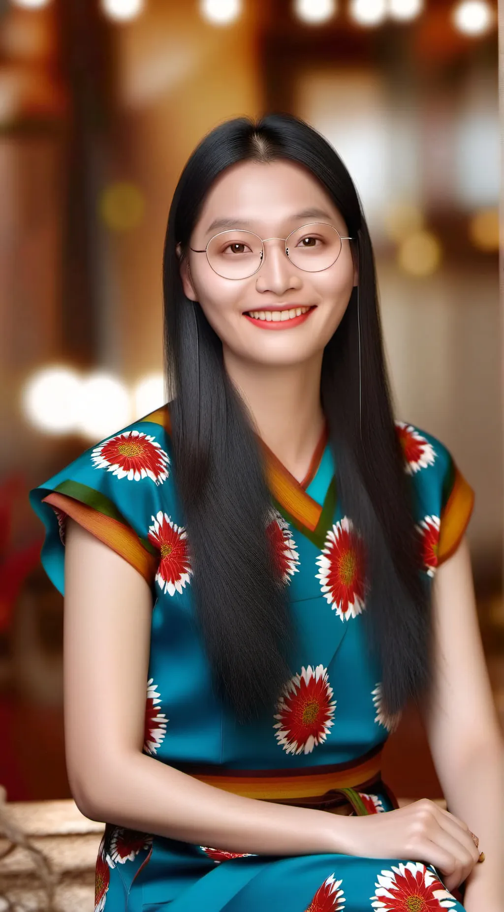ai character: Alice guo  background