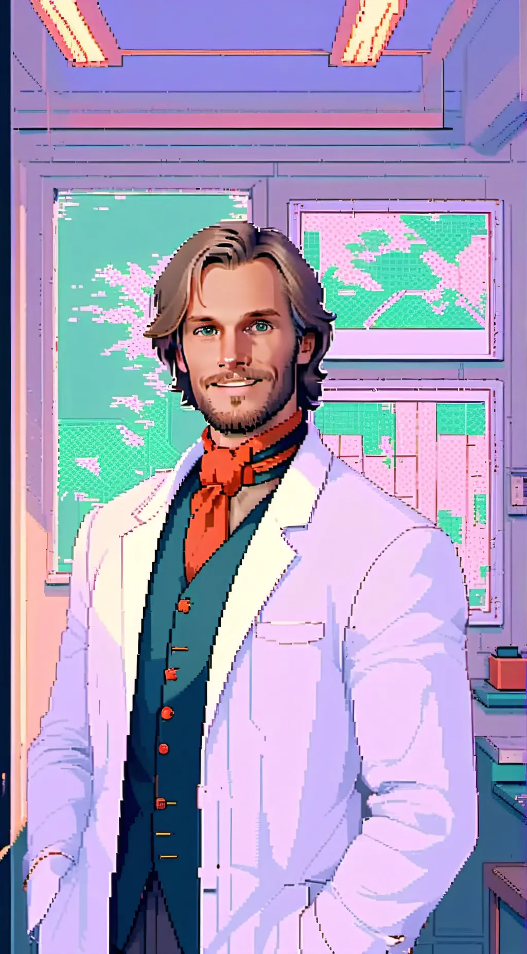 ai character: Dr. Robert Chase  background