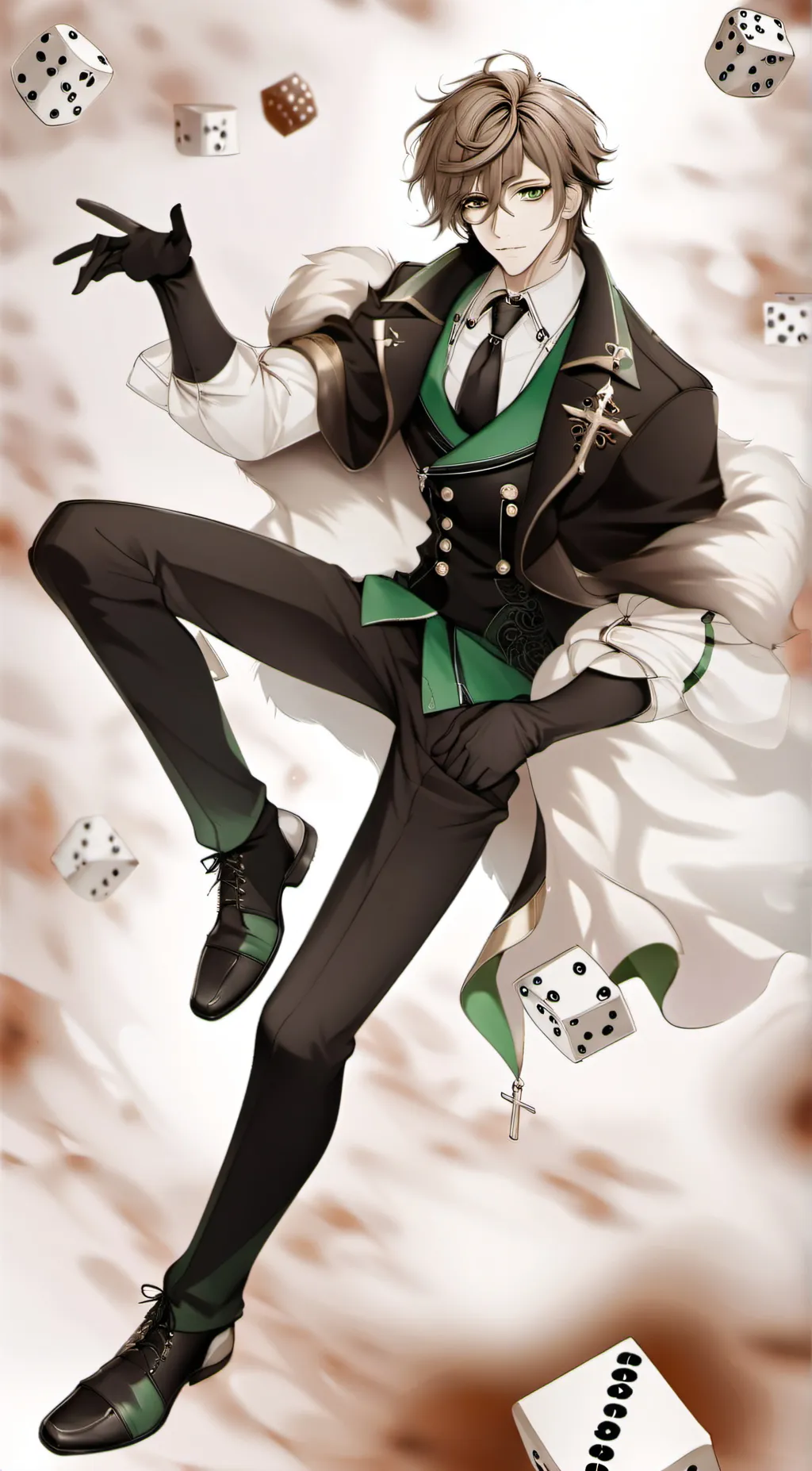 ai character: Dice background