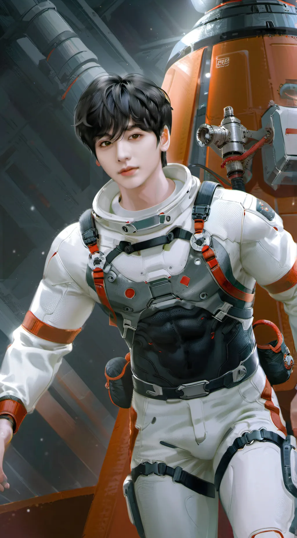 ai character: AmongUS background