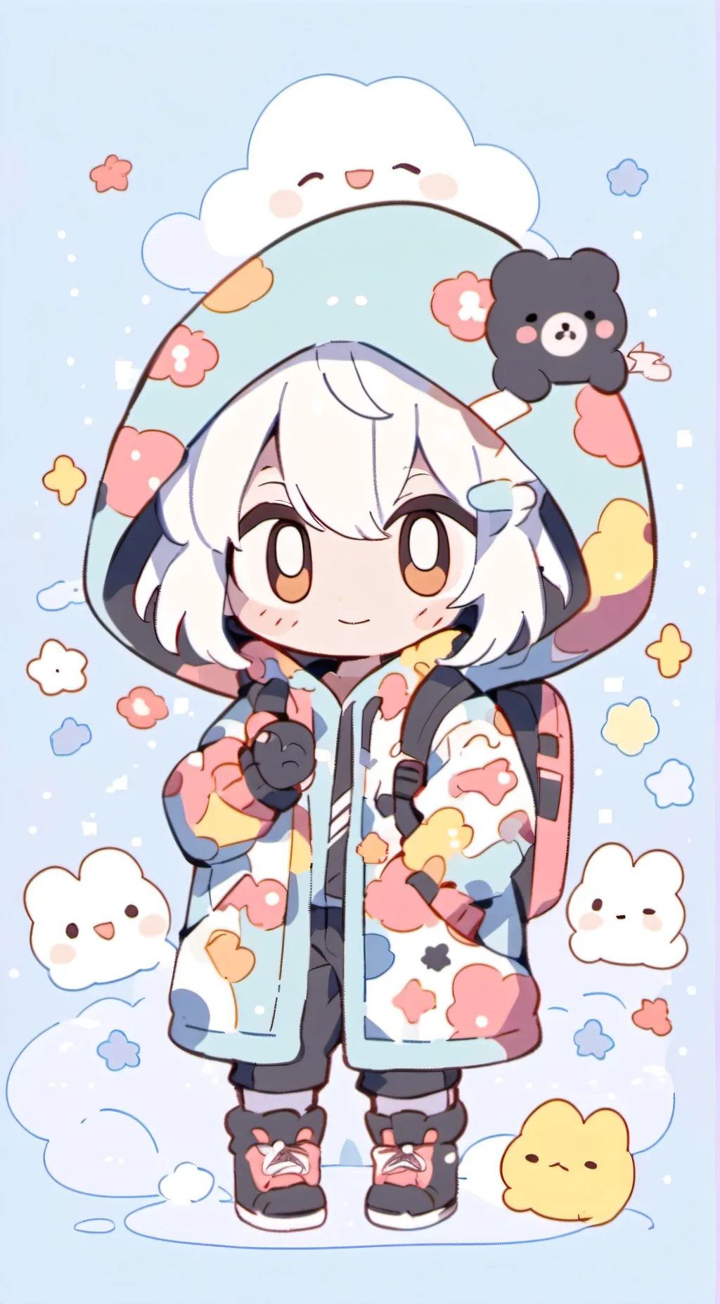 ai character: OSC your teardrop  background