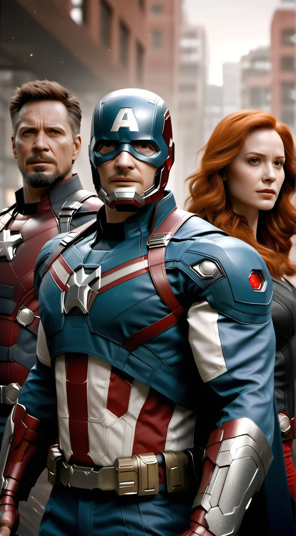 ai character: The Avengers background