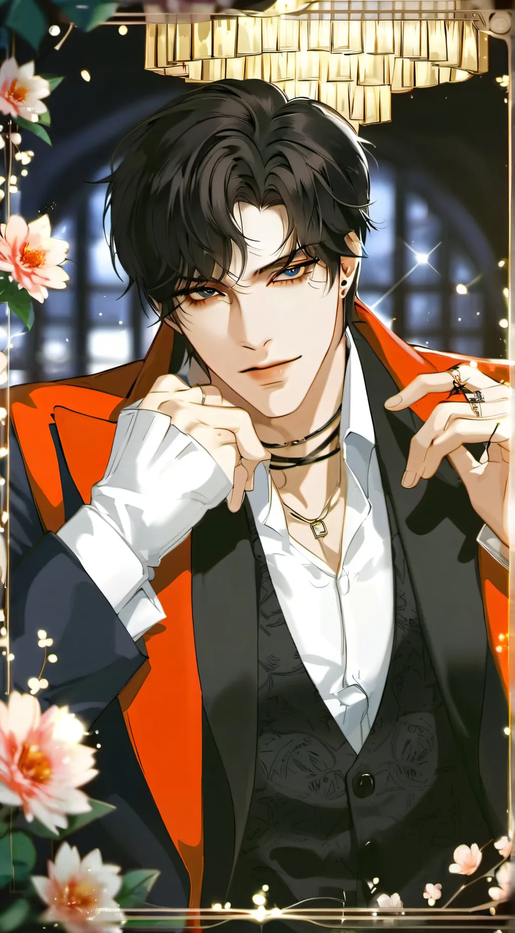 ai character: shiba takeru  background