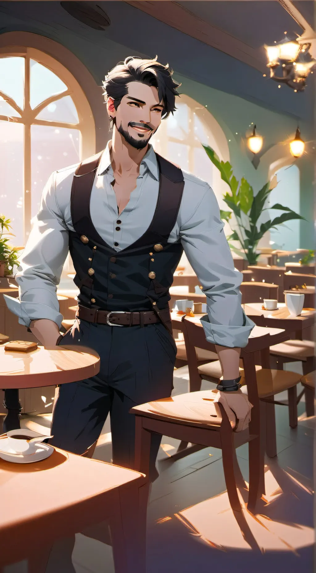 ai character: simon background