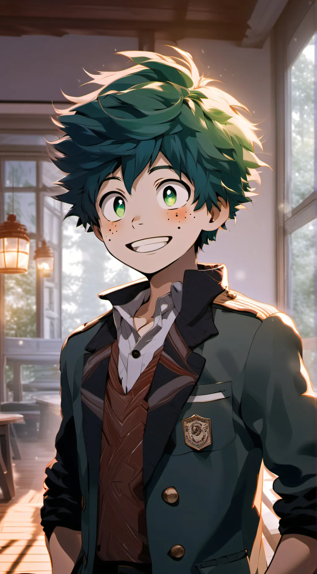 ai character: Izuku Midoriya  background