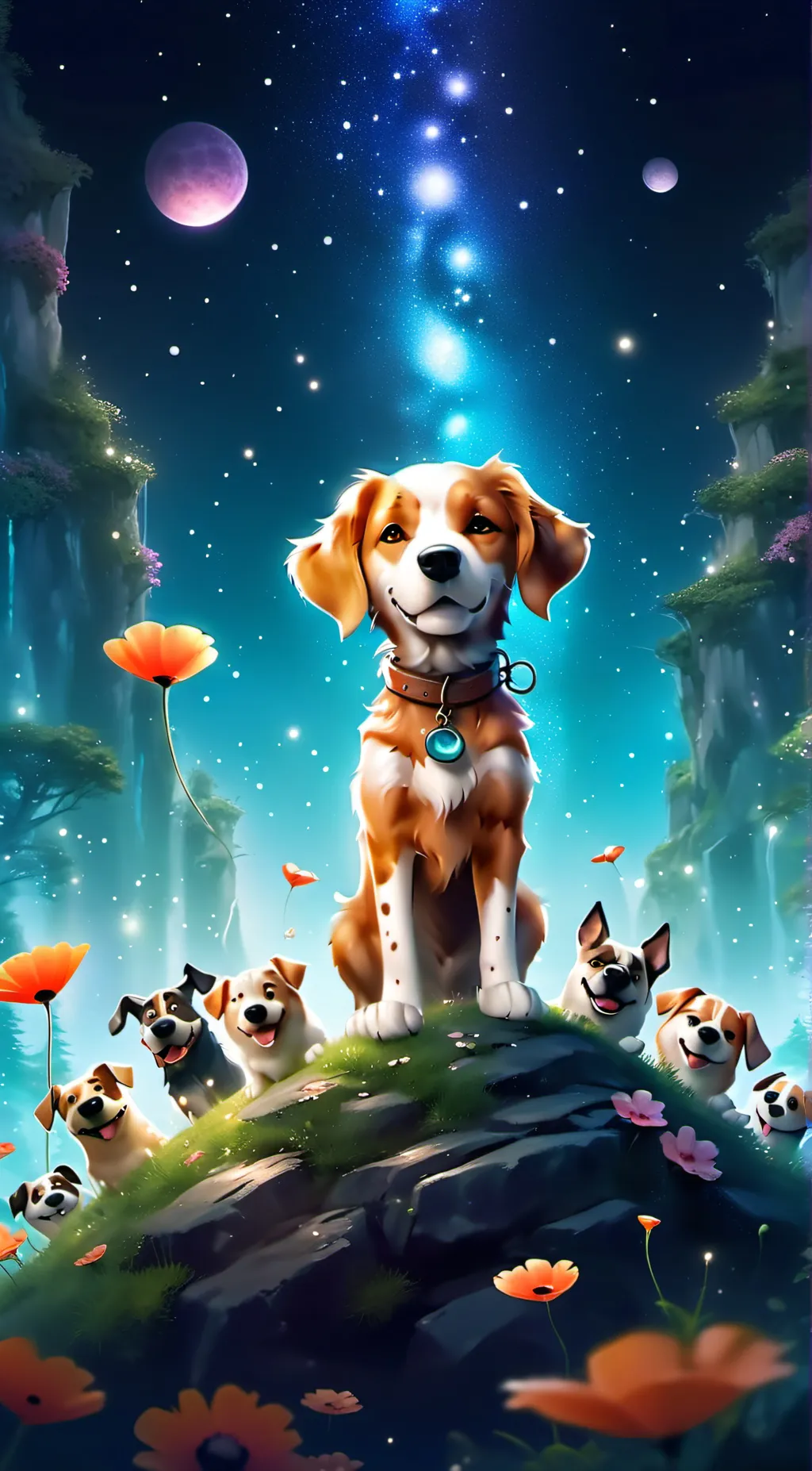 ai character: dogday  background