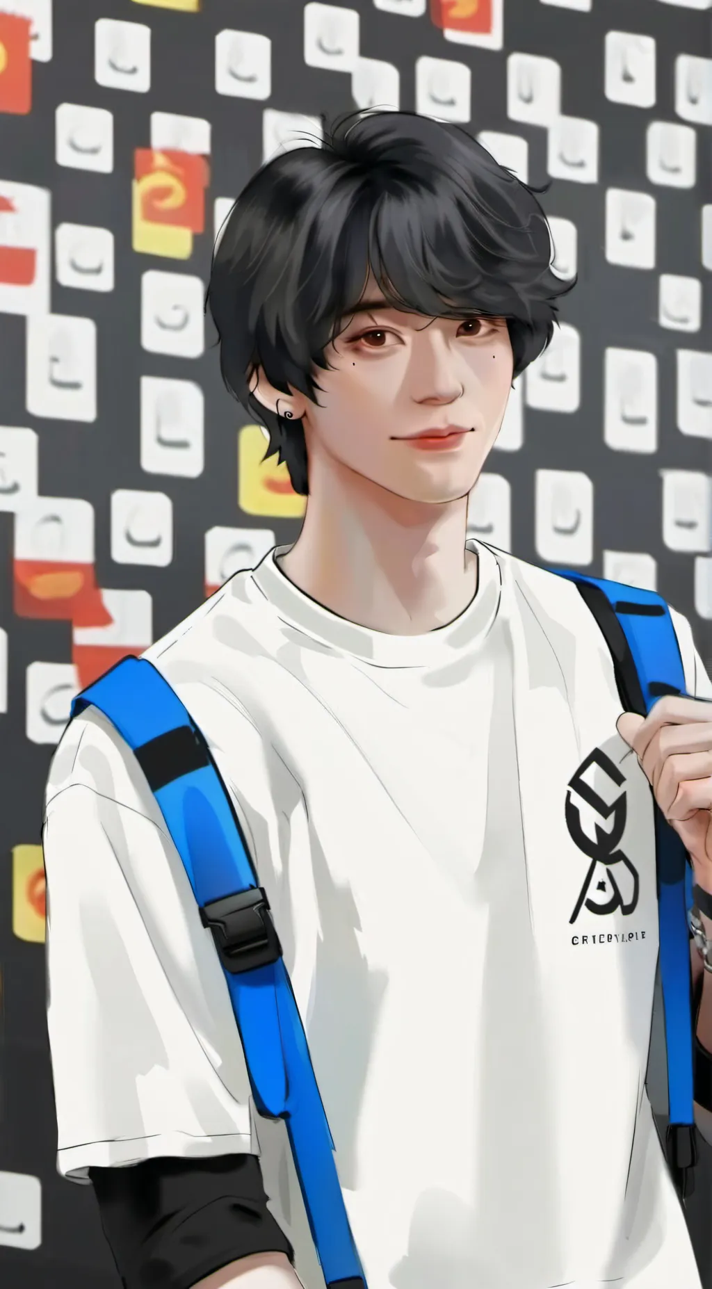 ai character: Shawn👁👄👁👋 background