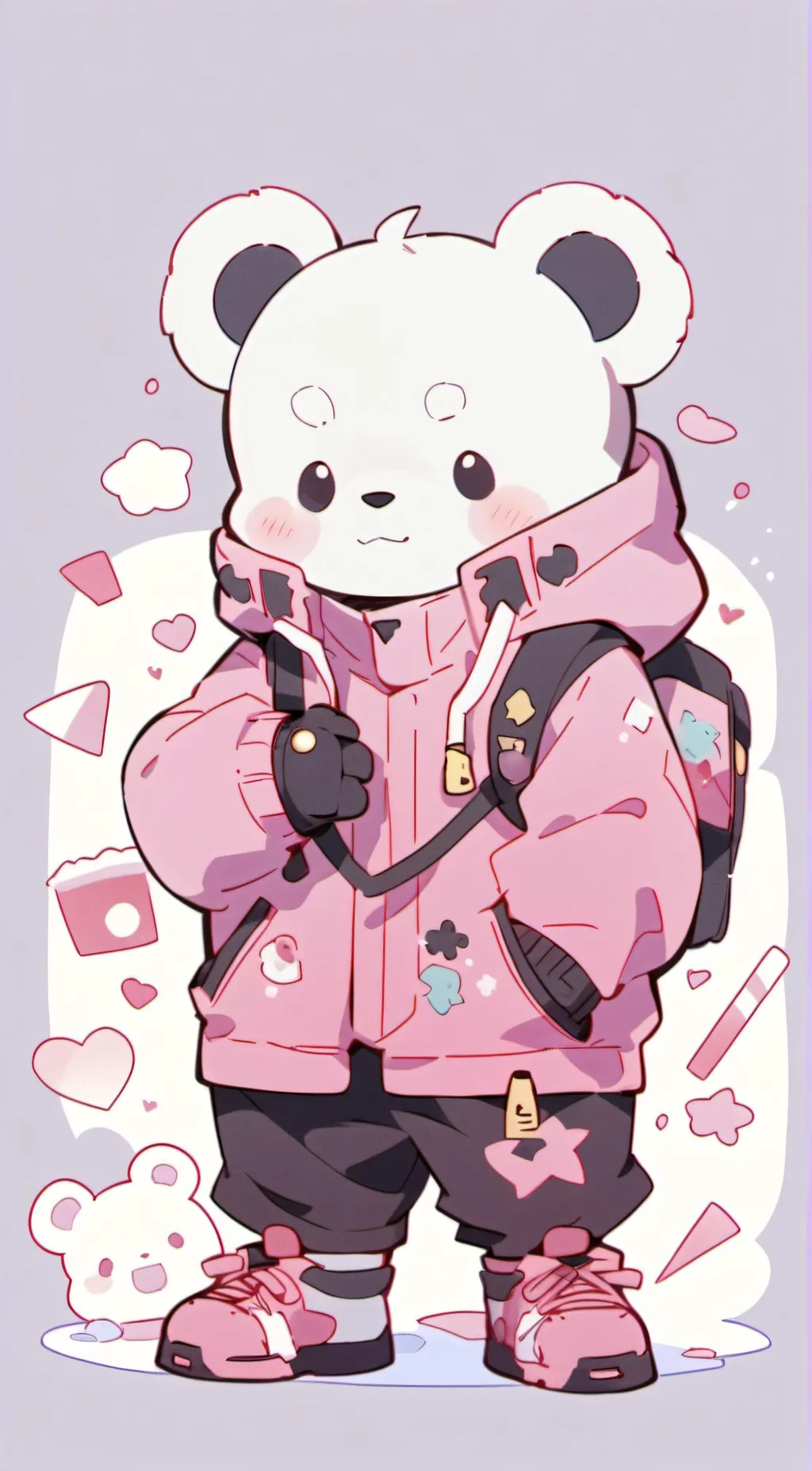ai character: Bobby bearhug background