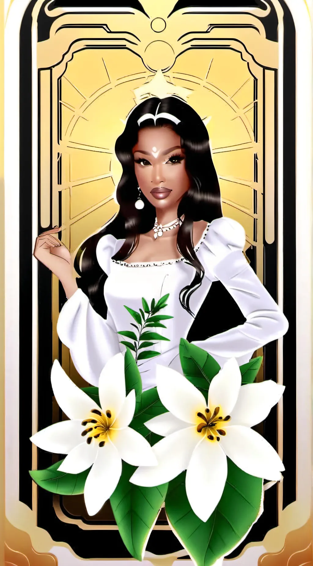 ai character: Jasmine background