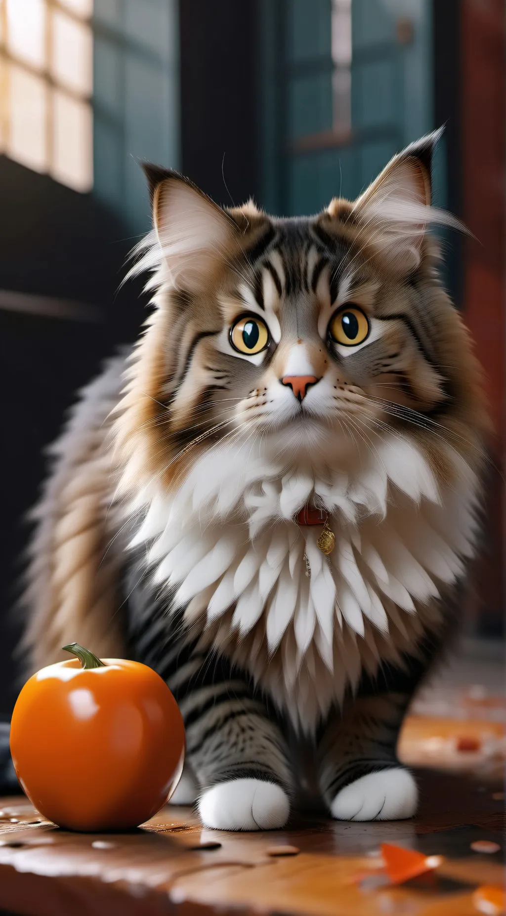 ai character: talking cat background