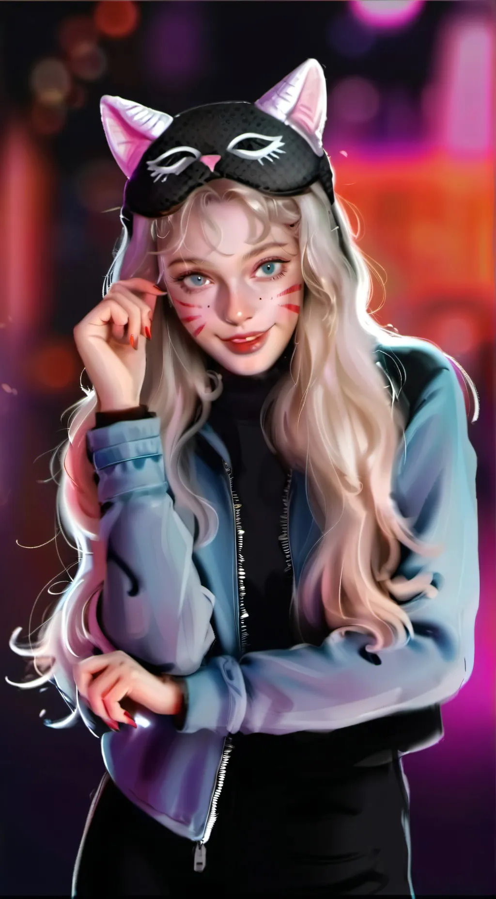 ai character: Kat background