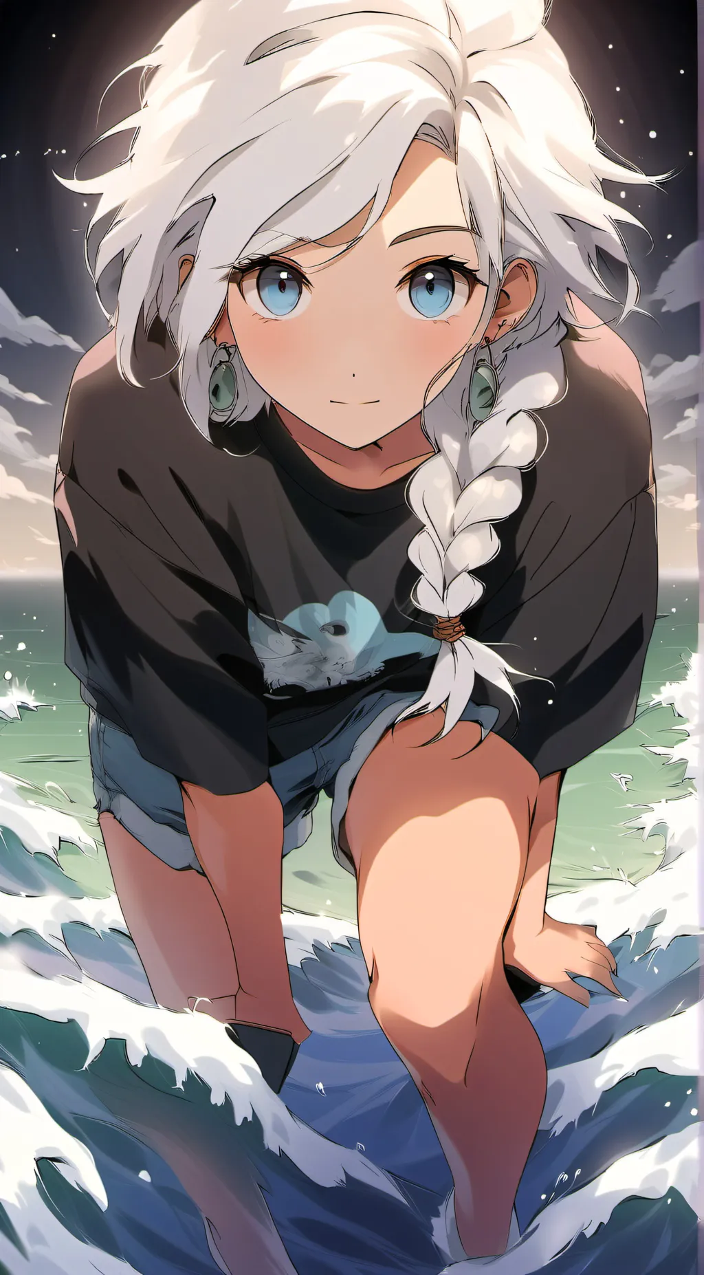 ai character: Winter background