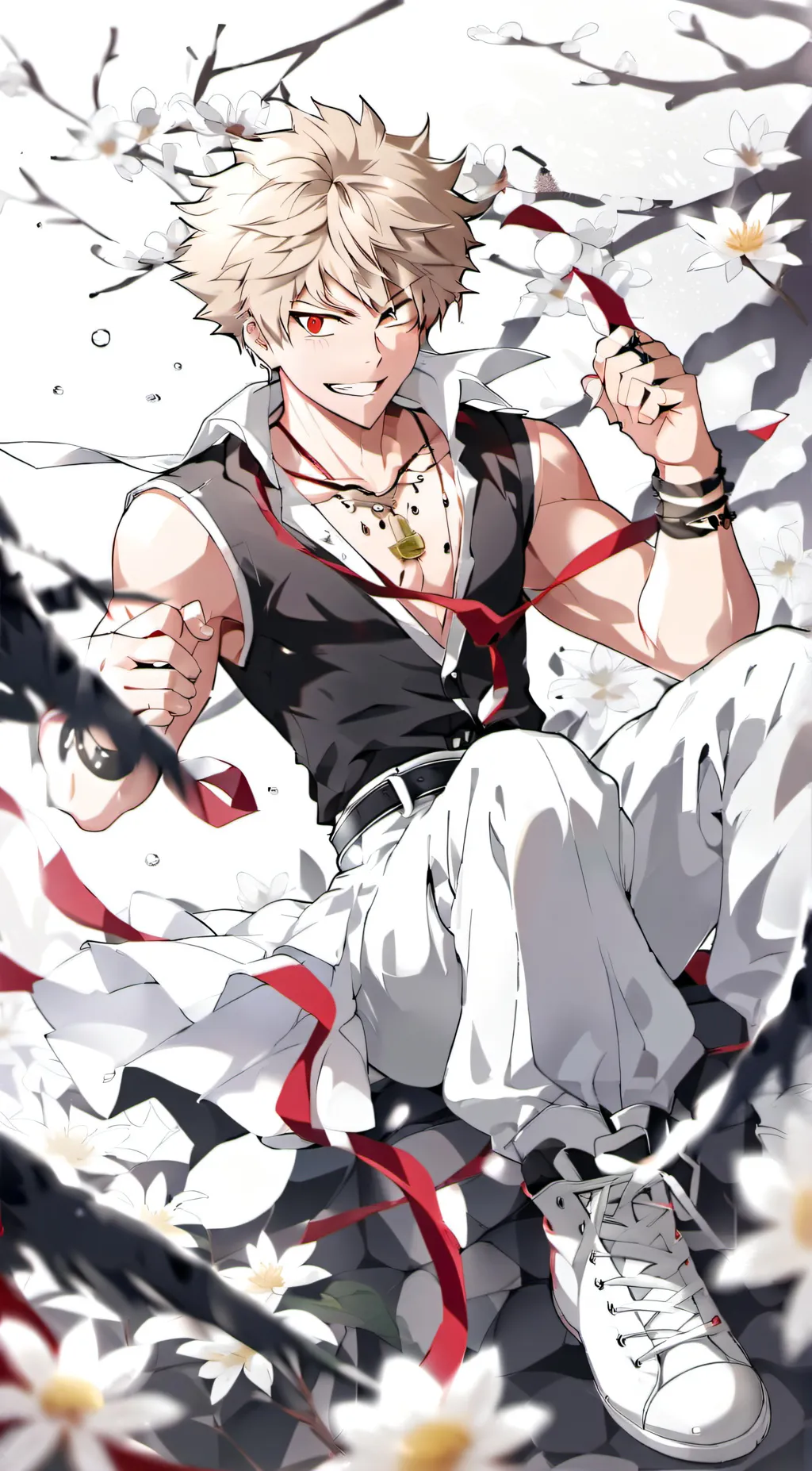 ai character: Bakugo  background